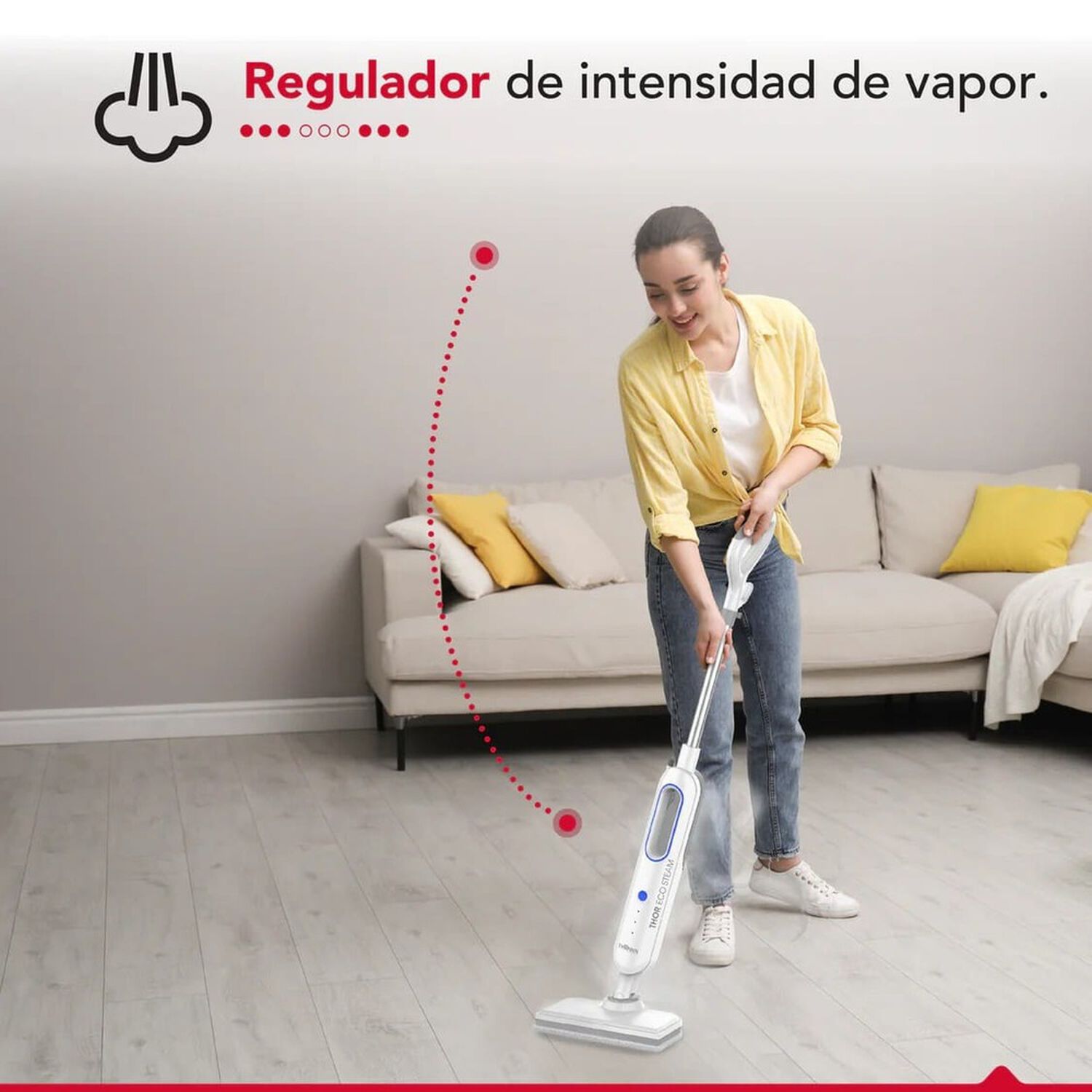 Limpiador Y Desinfectante A Vapor Thor Eco Steam image number 4.0