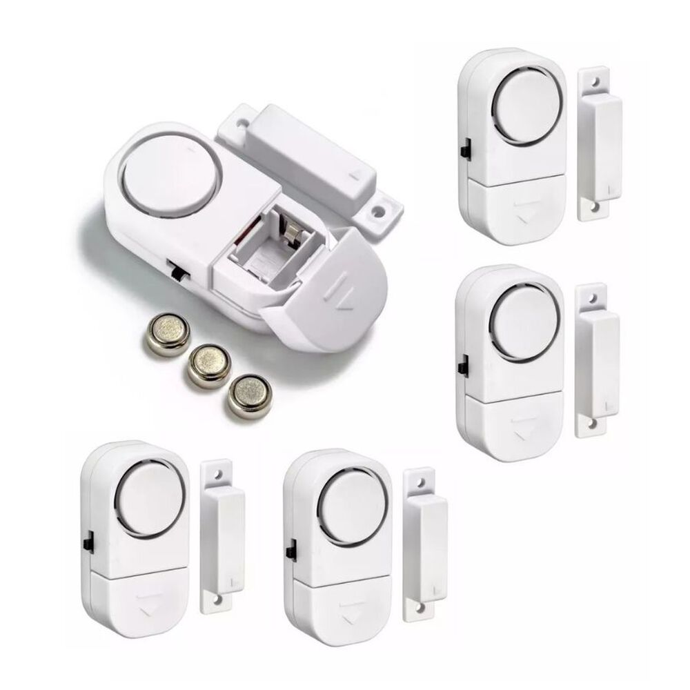 Pack 4 Alarma Para Puerta Ventana Con Sensor Magnético 90db image number 0.0