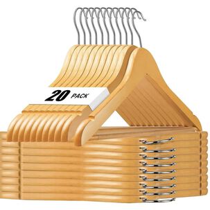 Colgadores Ropa Madera Antideslizantes X20