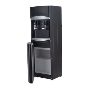 Dispensador De Agua Compresor 2 Llaves C/gaveta Gris Premium