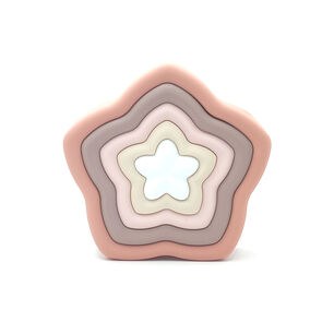 Juego Encaje Estrella Rosado