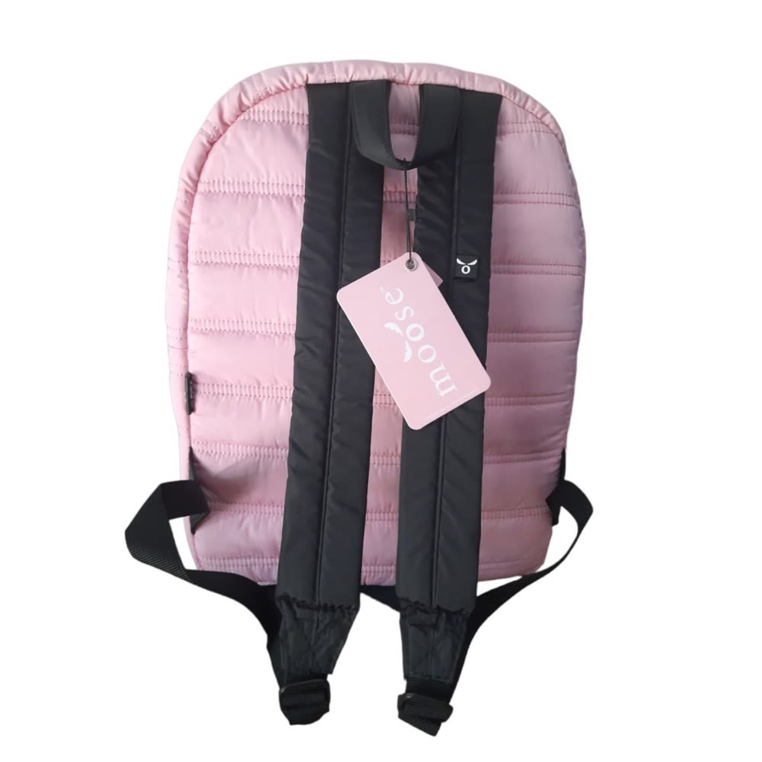 Mochila Rosa Acolchada Moderna Escolar Casual Liviana image number 2.0