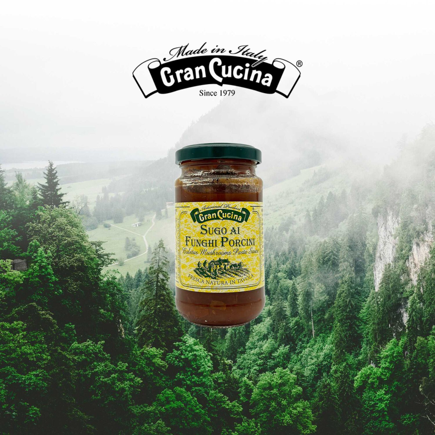 Salsa De Tomate Con Setas Porcini Gran Cucina 1 X 180 Gr image number 1.0