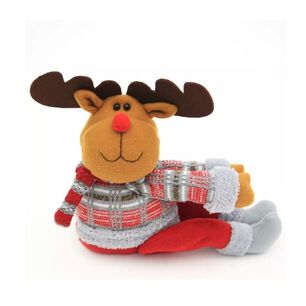 Mu&ntilde;eco Adorno De Navidad Para Cortina Reno