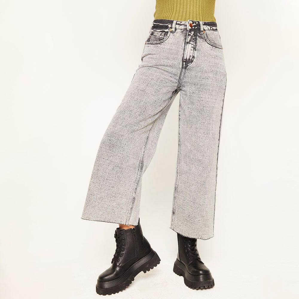 Jeans Tiro Alto Wide Leg Mujer Rolly Go en Oferta | Hites.com