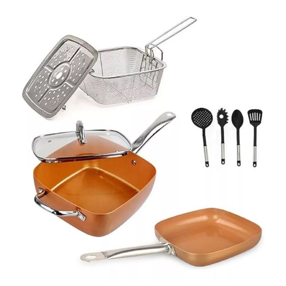 Juego De Sartenes Antiadherente 9pcs Y Utensilios De Cocina image number 0.0