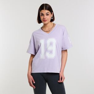 Polera Fútbol Americano Manga Corta Cuello V Mujer Rolly Go