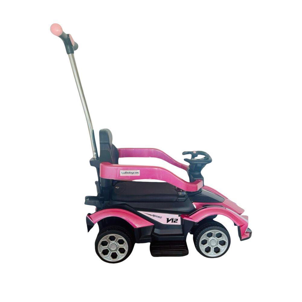 Correpasillo Andador Auto Con Manilla Lubabycas Rosado image number 8.0