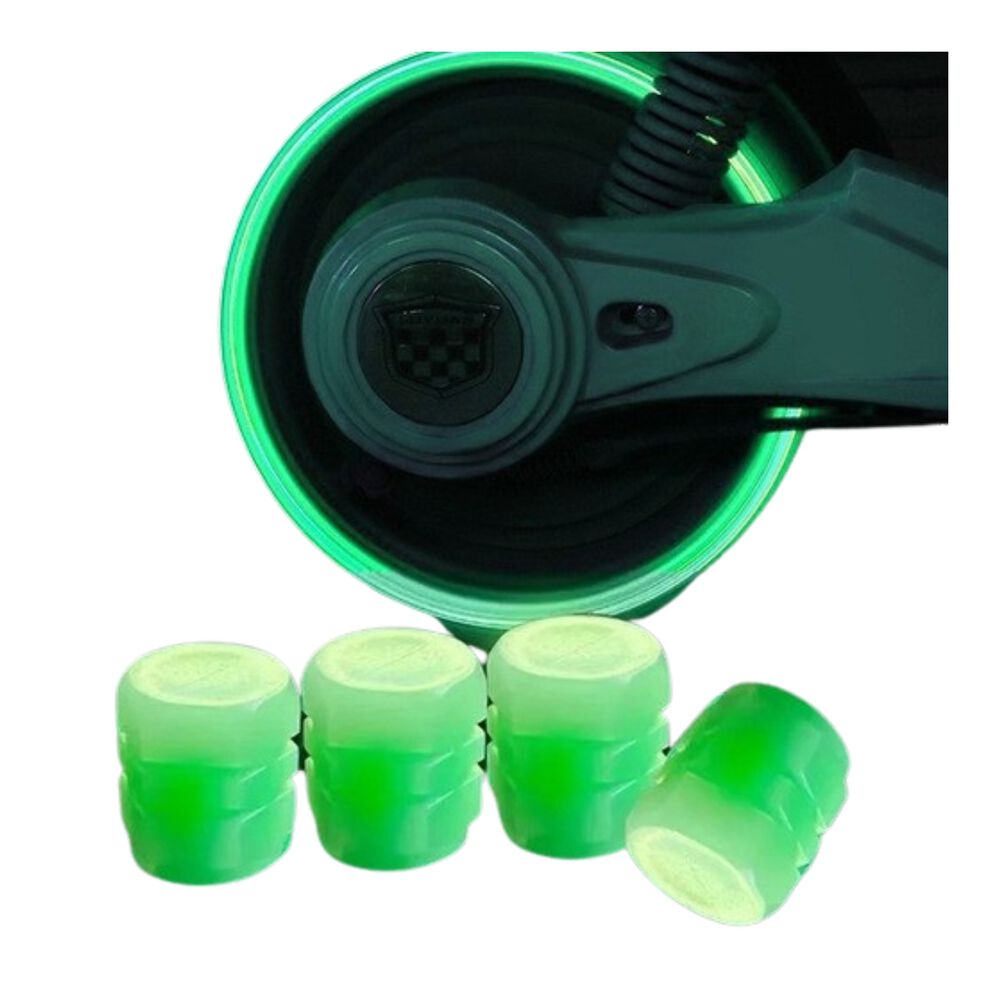 Tapas De V&aacute;lvulas Automovil Bici Scooter Moto Luminosas 4u image number 2.0