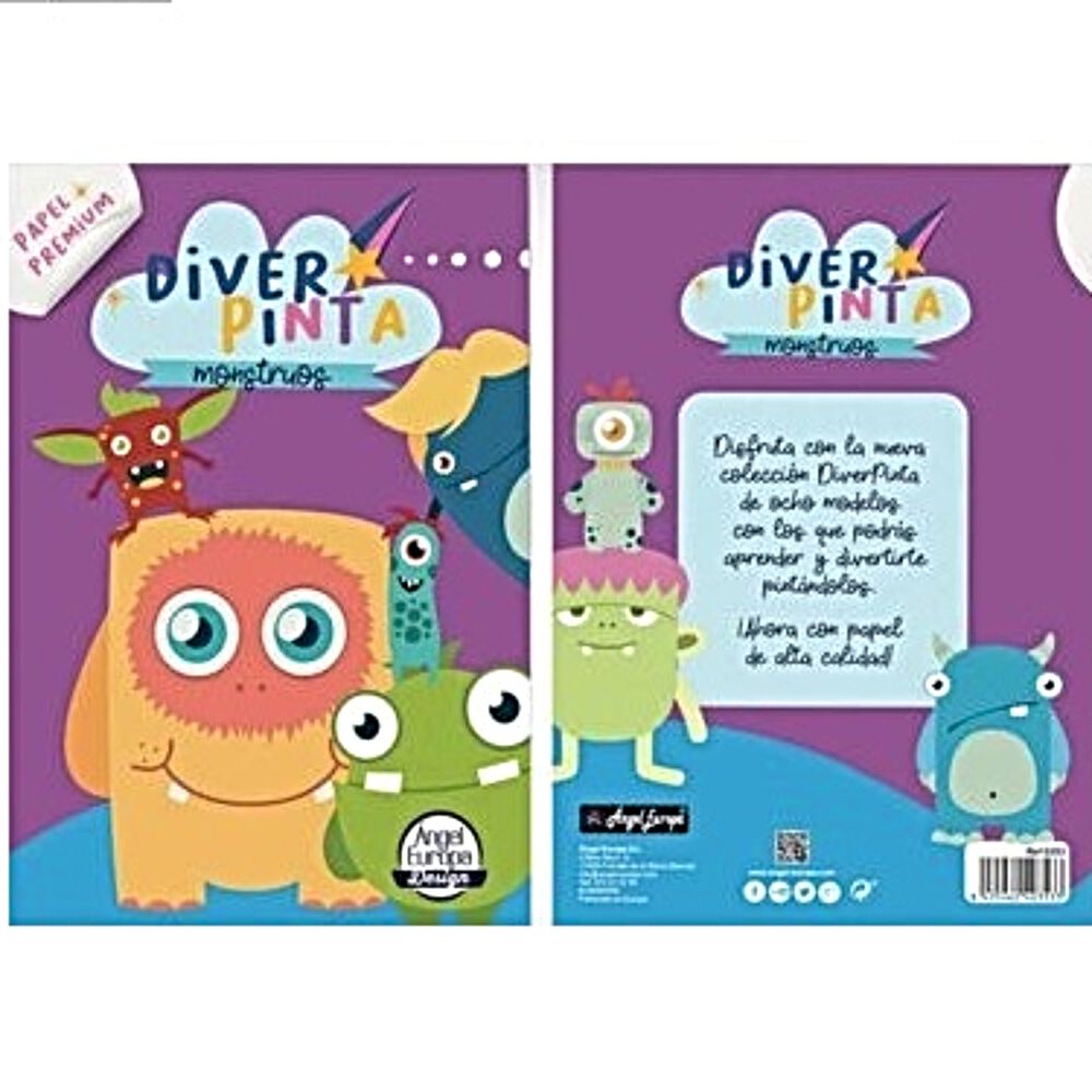 Libro Diver Pinta Para Colorear Monstruos image number 0.0