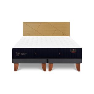 Cama Europea Cic Linea Premium / 2 Plazas / Base Dividida + Respaldo