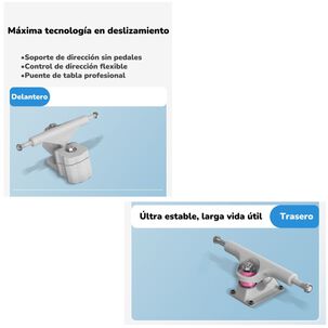 Skate Patineta De Madera Con Luces Freestyle Azul Lubabycas