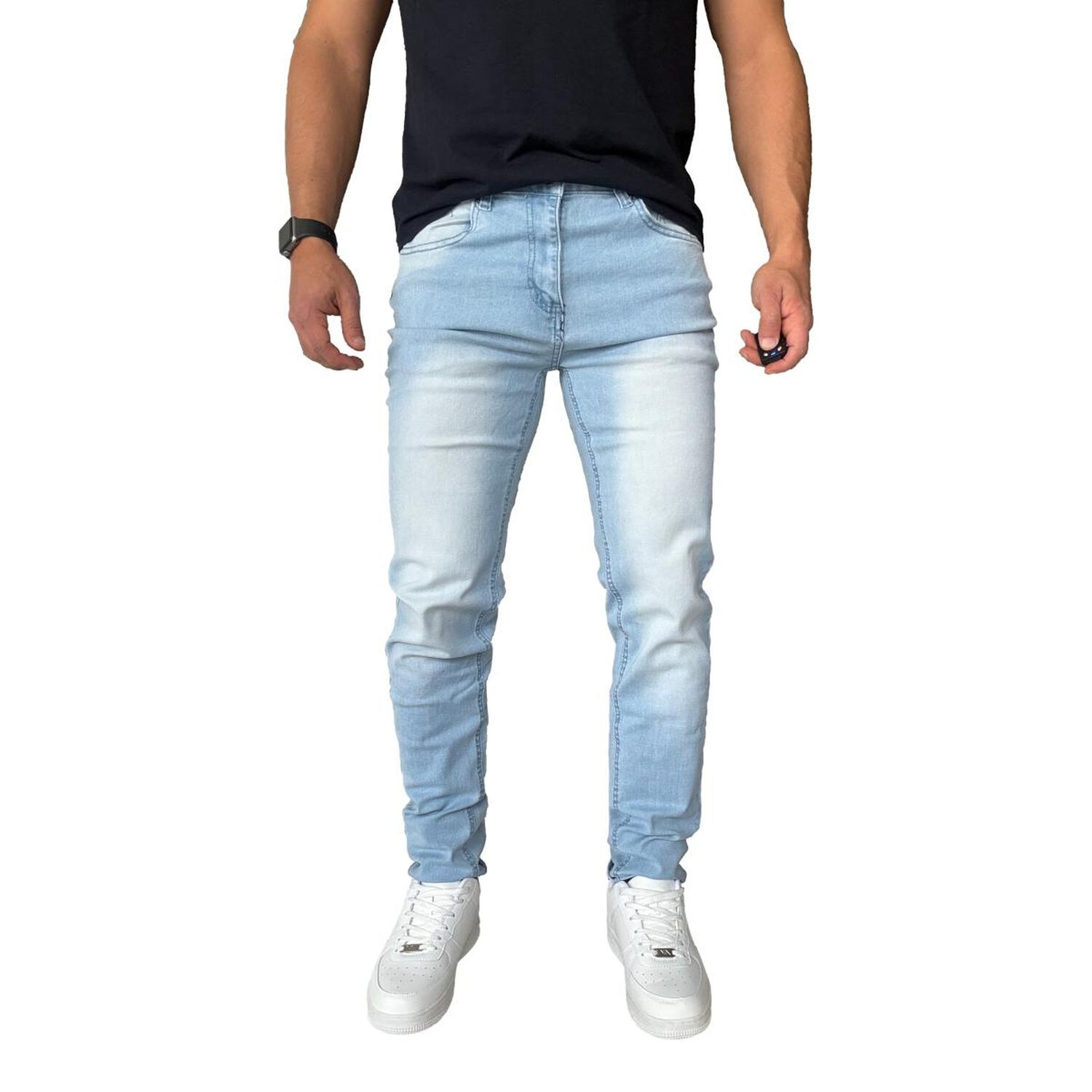 Jeans Elasticados Slim Fit Color Focalizado Semipitillos image number 17.0