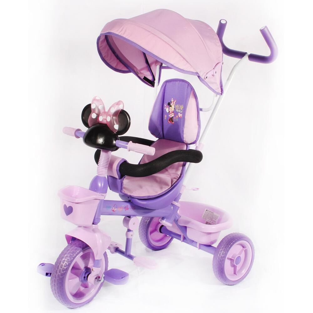 Triciclo Musical Con Guía Y Techo Minnie Disney image number 0.0