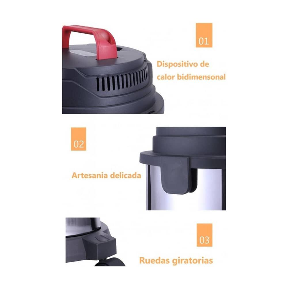 Aspiradora Industrial Profesional 18l 1500w Acero Inoxidabl image number 3.0