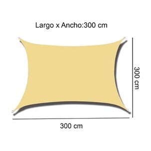 Parasol Impermeable 3 X 3 M Carpa Exterior Anti-uv