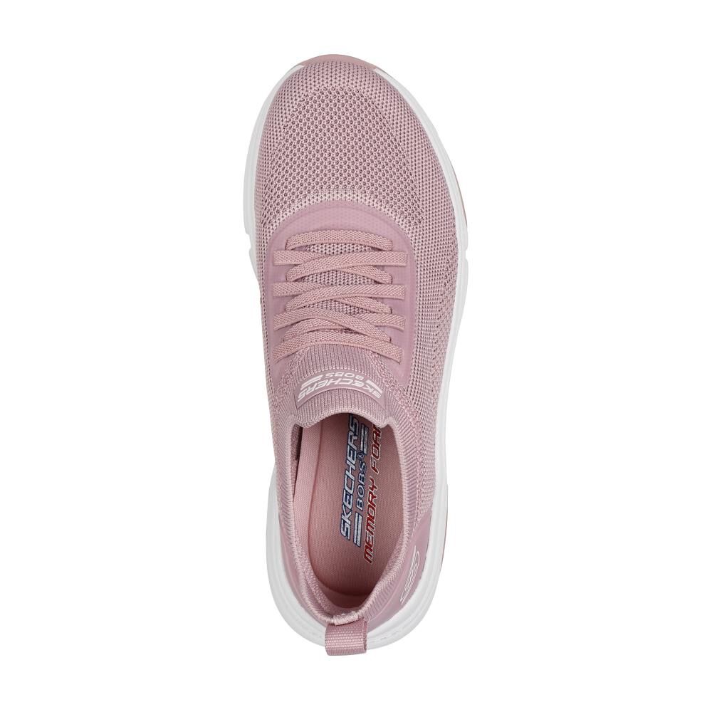 Zapatilla Urbana Mujer Skechers Bobs Sparrow Flex Rosado image number 4.0