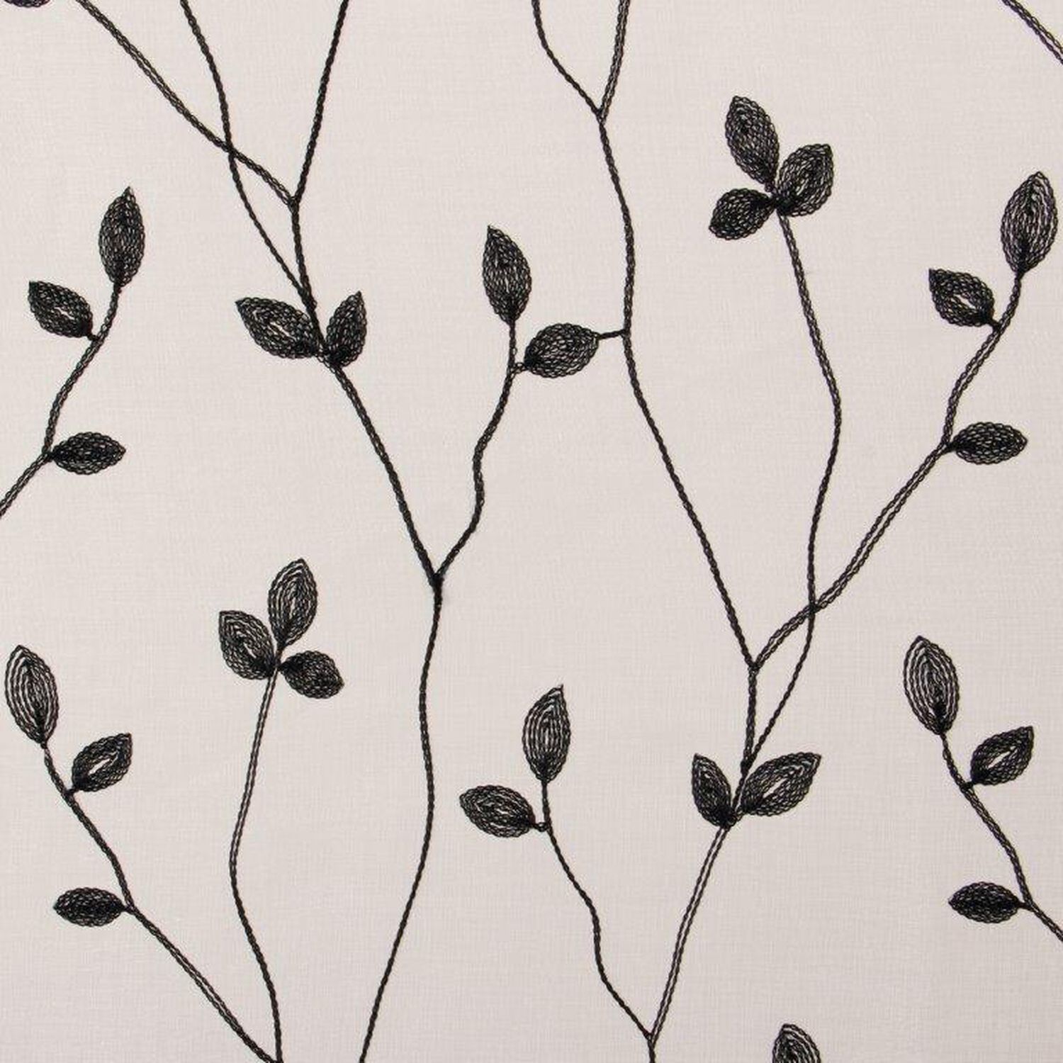 Set 2 Velos Bordado Teresita Negro (cada Pa&ntilde;o 140 X225) image number 1.0