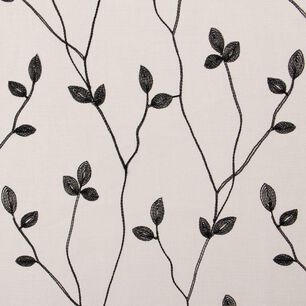 Set 2 Velos Bordado Teresita Negro (cada Pa&ntilde;o 140 X225)