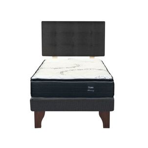 Cama Europea 1.5 Plaza 190 Plus Respaldo Ginebra