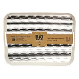 Bandeja Biobamboo Rayas 41x31 Cm Decogreen