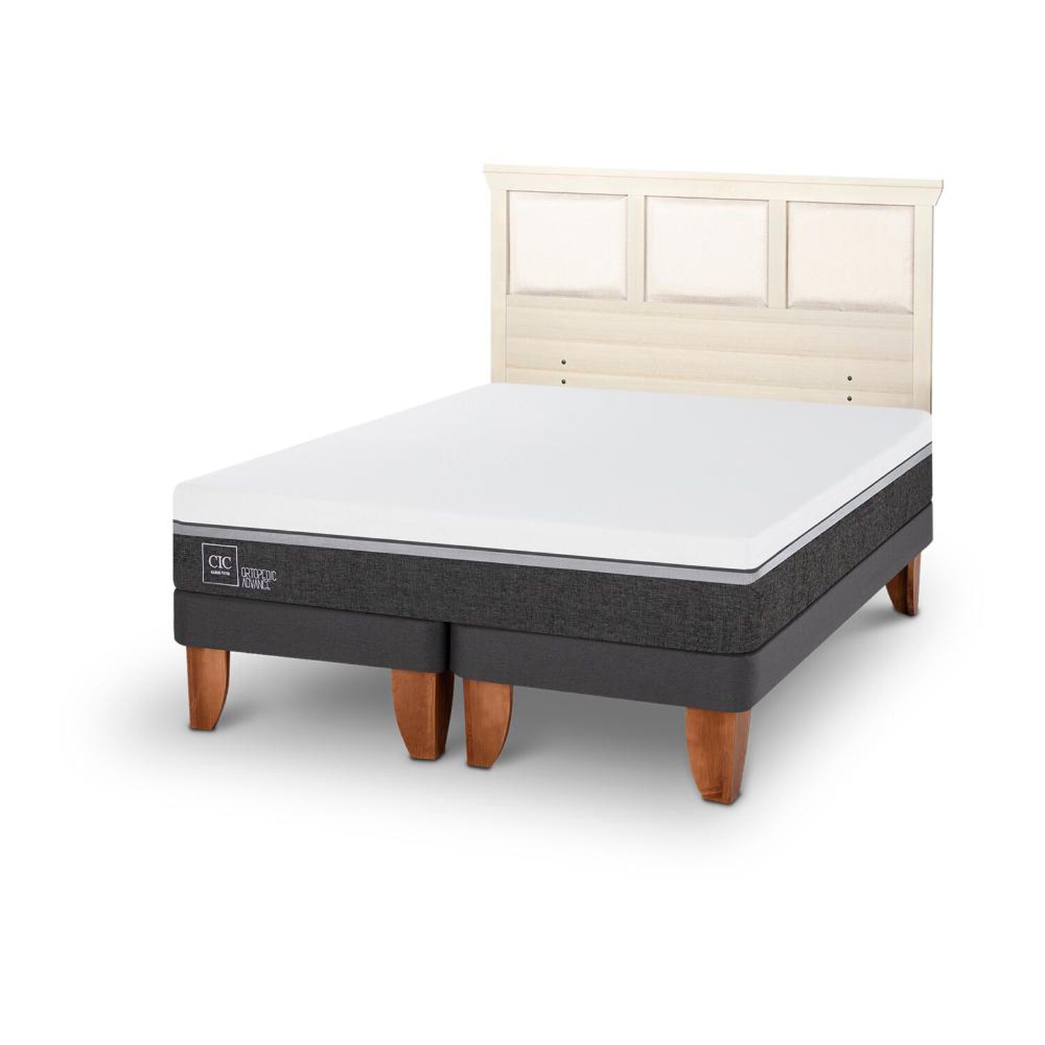 Cama Europea Cic Ortopedic Advance / King / Base Dividida + Respaldo image number 4.0