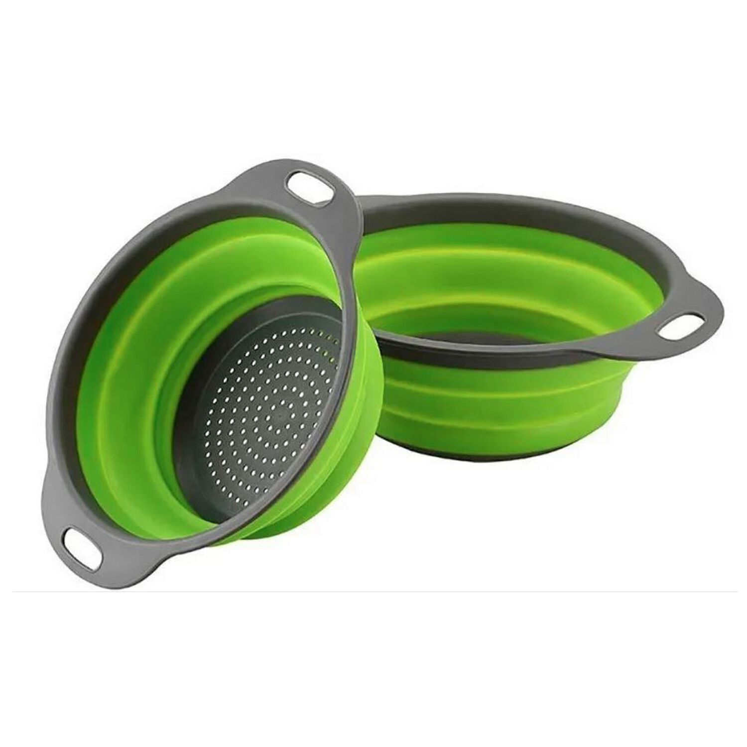 Pack 2 Coladores Escurridor Cocina Verde image number 0.0