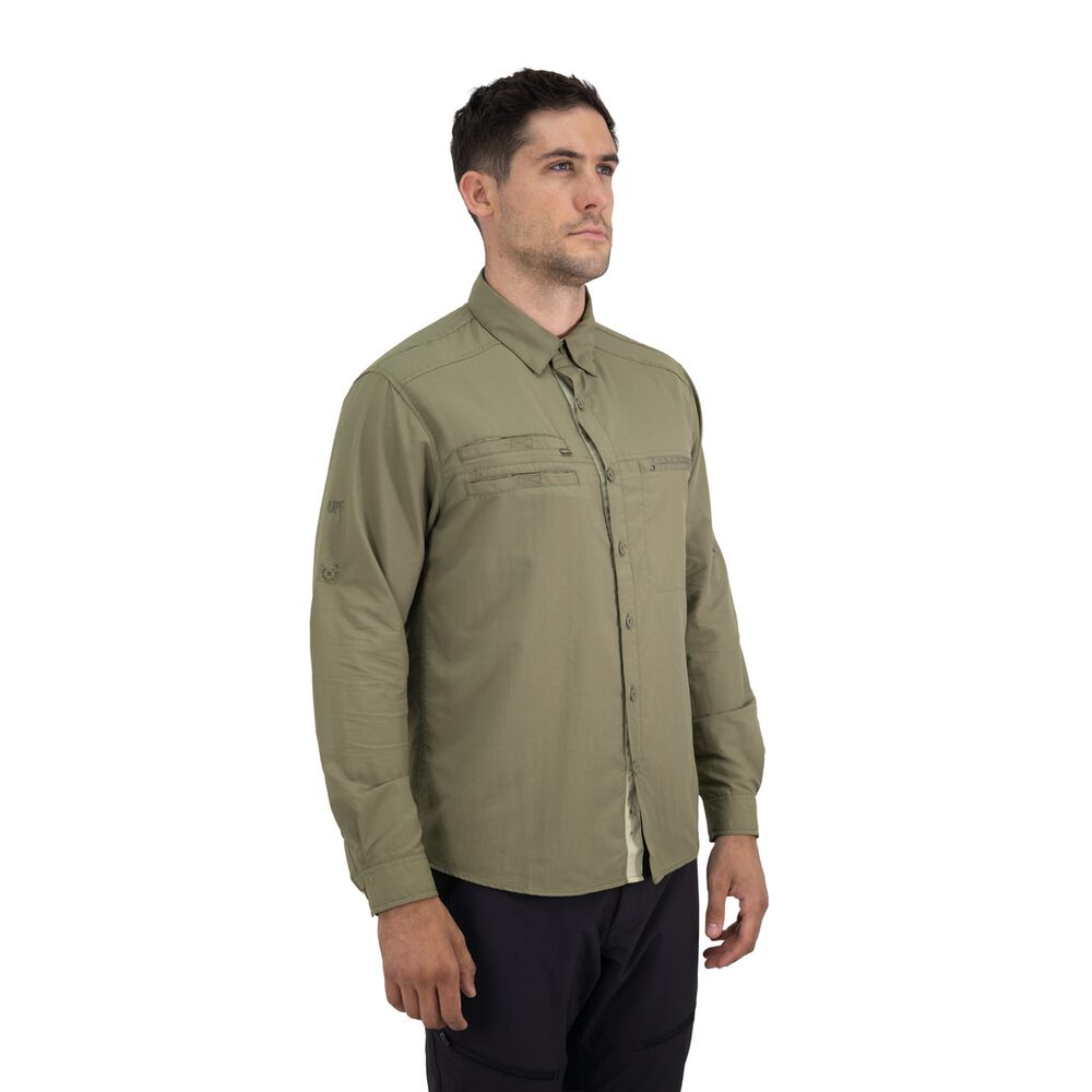 Camisa Hw Arizona Hombre Verde Oliva image number 7.0