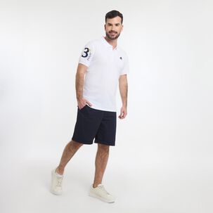 Polera Básica Manga Corta Cuello Piqué Hombre The King's Polo Club