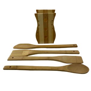 Juego De Utensilios De Cocina Madera 4 Piezas