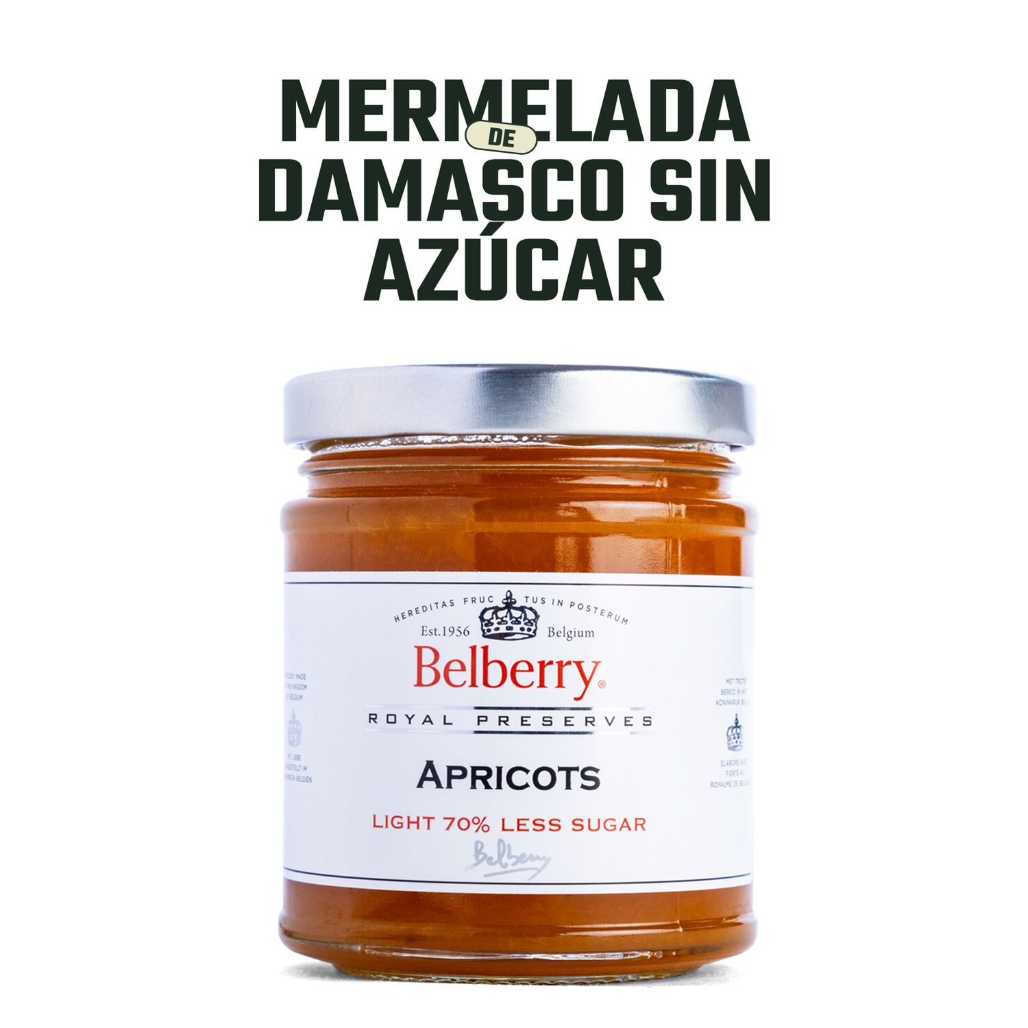 Mermelada De Damasco Sin Az&uacute;car Belberry 1 X 210 Gr image number 1.0