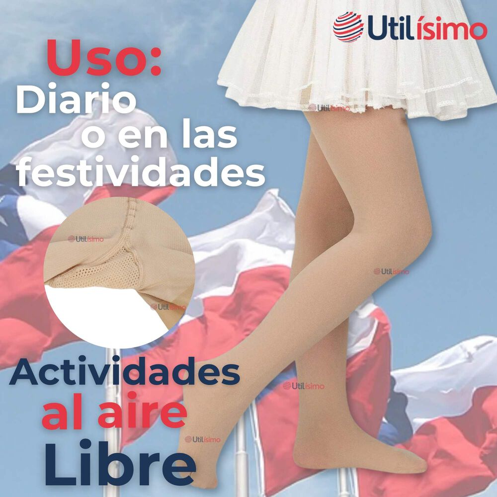 Pantys Primera Capa Ballerina Color Piel Para Niñas Fiestas Patrias image number 5.0