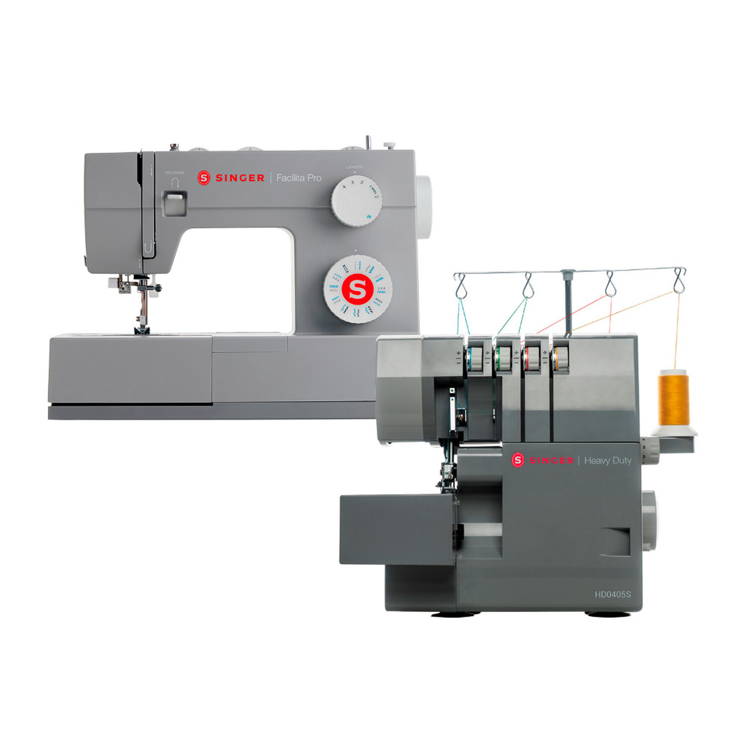 Combo Singer Heavy Duty Facilita Pro 4423 + Overlock Hd0405s image number 0.0