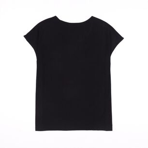 Polera Lisa Manga Corta Cuello V Mujer Lesage