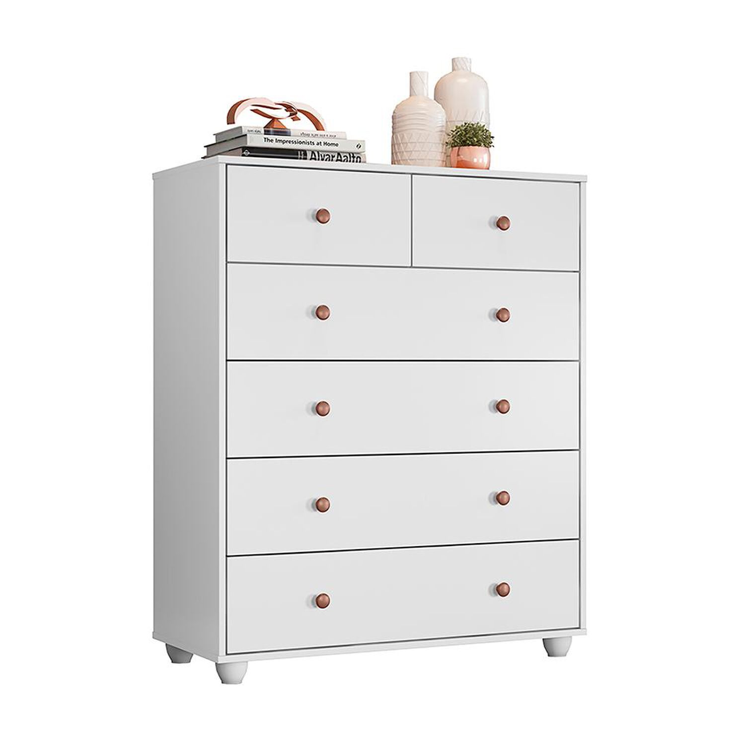 C&oacute;moda Vekkahome Vittoria White / 6 Cajones image number 2.0