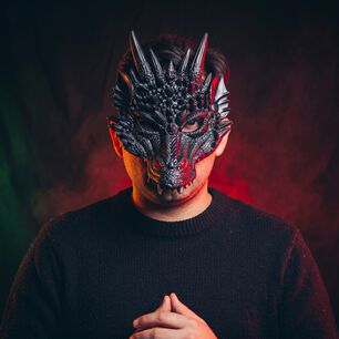M&aacute;scara De Drag&oacute;n 3d Suave C&oacute;moda Cosplay Halloween Fiesta