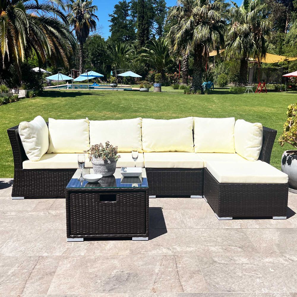 Juego Living Terraza Fresno Chocolate 5 Personas image number 0.0