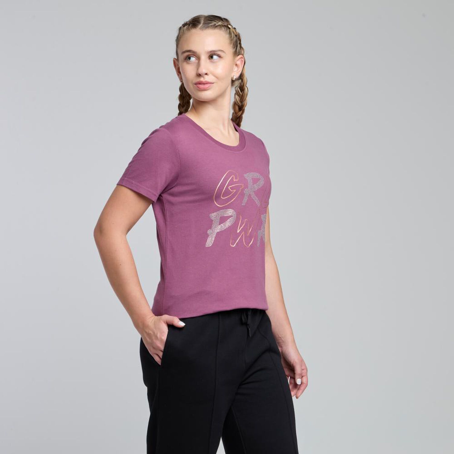 Polera Deportiva Estampada Manga Corta Cuello Redondo Mujer Wetland image number 2.0