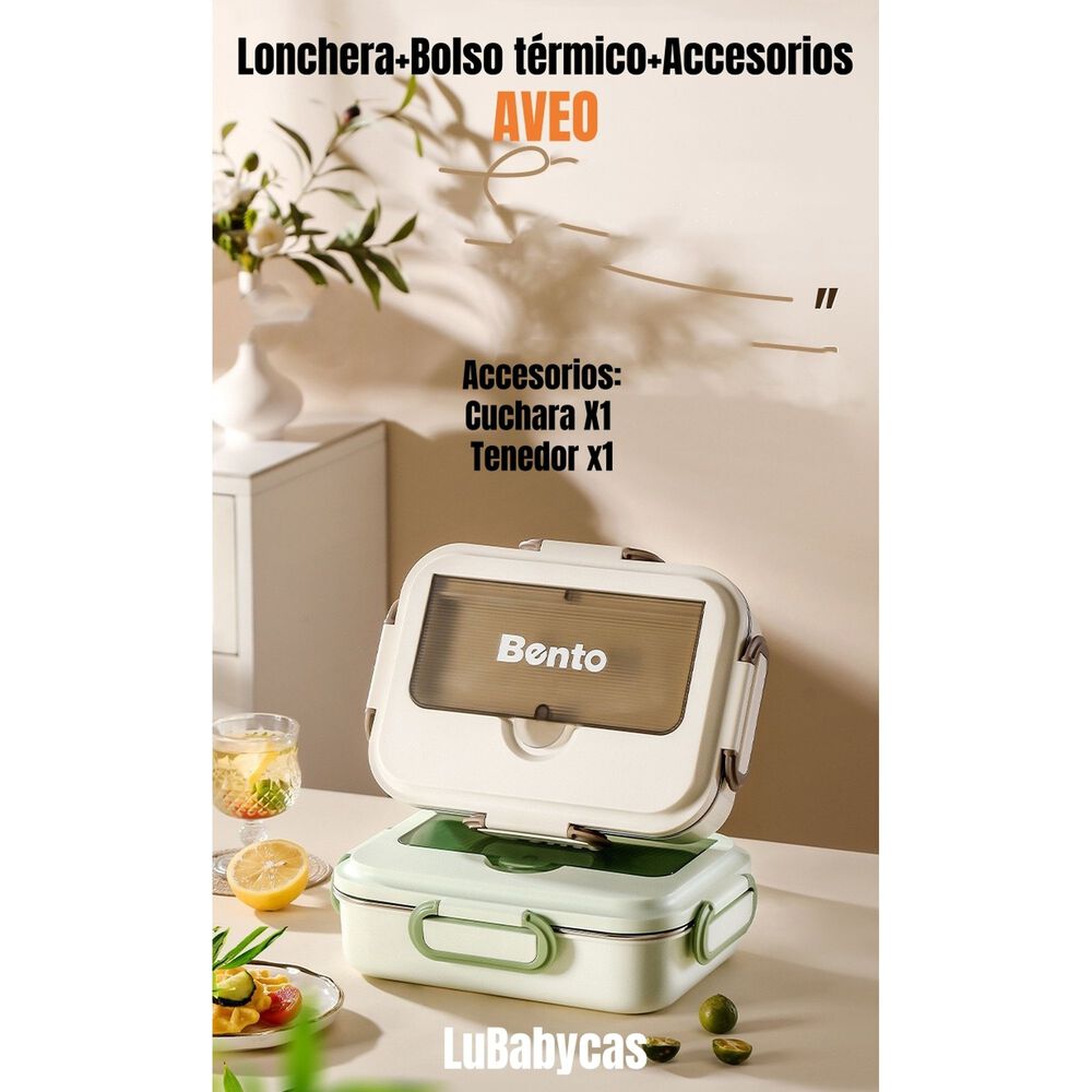 Lonchera Fiambrera Calentadora Con Bolso T&eacute;rmico Lubabycas image number 5.0