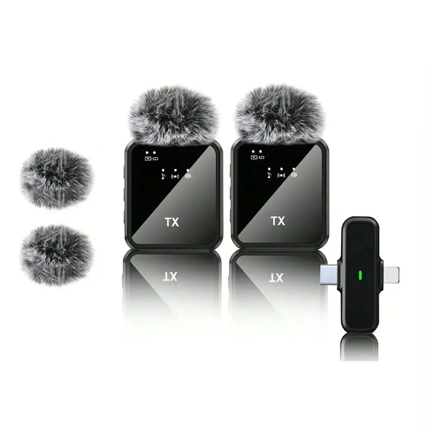 Micr&oacute;fono Inal&aacute;mbrico Dual F15-2 Para Grabaciones De Audio. image number 0.0