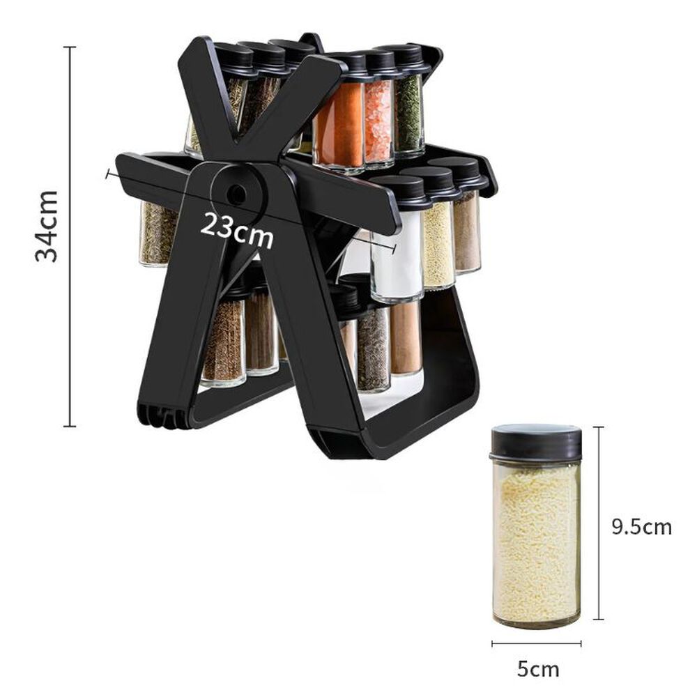 Especiero Giratorio 18 Frascos Ruleta Dispensa Condimentos image number 4.0