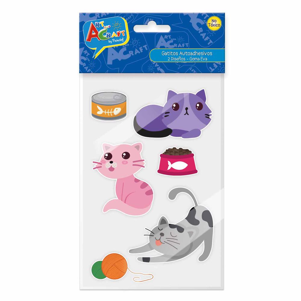 Figura Gatitos Goma Eva 14 Piezas 2 Surt image number 1.0