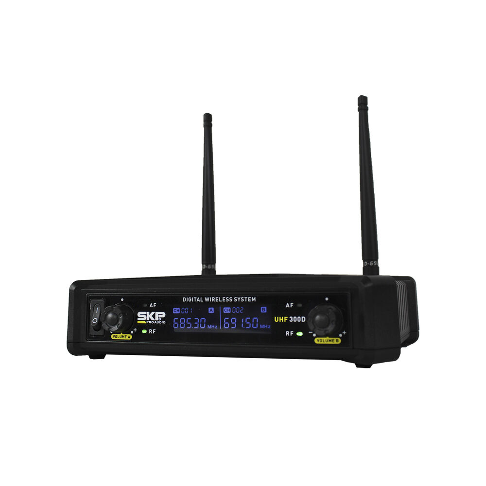 Microfono Doble Inalambrico Skp Uhf 300d image number 2.0