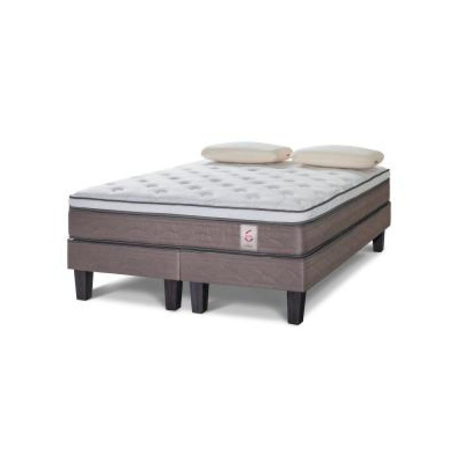 Cama Europea Rosen New Style 6 / 2 Plazas / Base Dividida + Almohadas image number 5.0