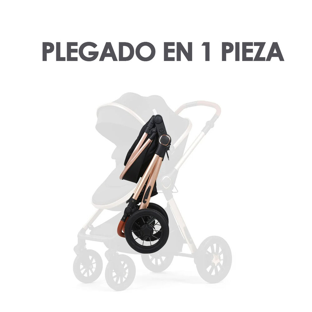 Coche De Beb&eacute; Silla Nido Bolso Y Cubre Pies Negro Royal - Babymine image number 5.0