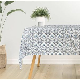 Mantel Mesa Rectangular Antimanchas Bistrech 230x150 Cm. Color Azul