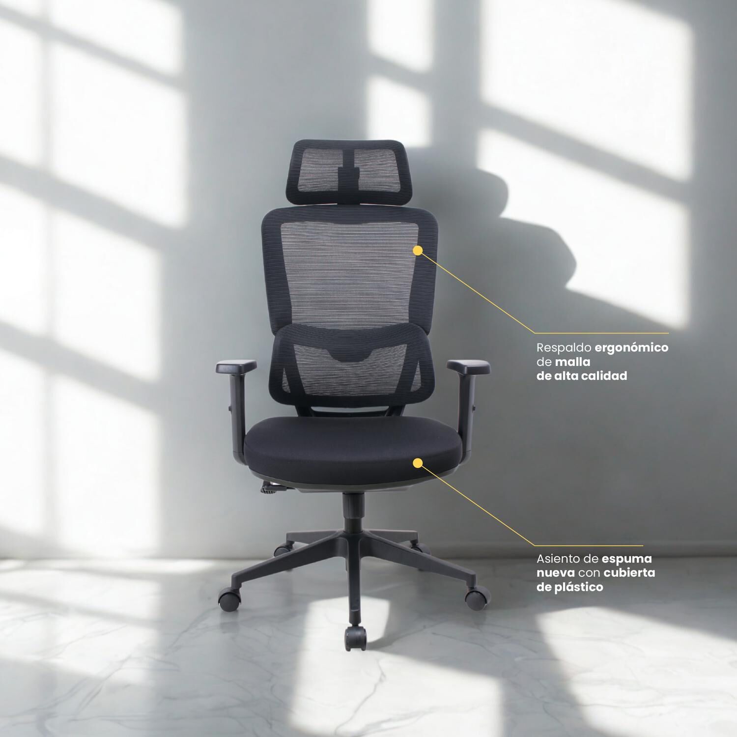 Silla Escritorio Oficina Ergon&oacute;mica Reclinable Ergotech Levo image number 2.0