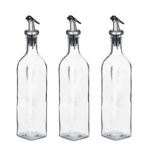 Pack 3 Botellas 500 Ml Para Aceite Y Vinagre