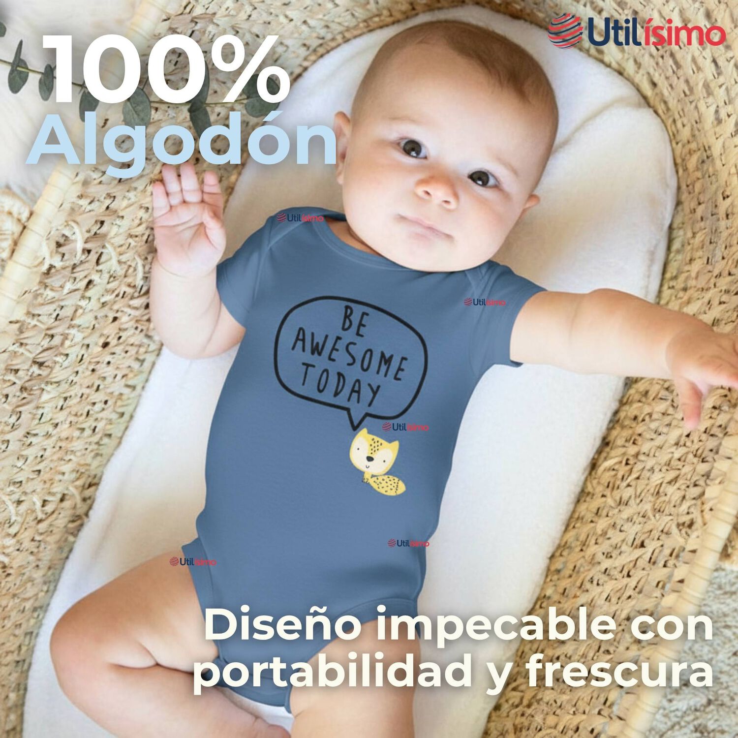 Pack 5 Bodys Ni&ntilde;o Manga Corta Tedmimak 100% Algod&oacute;n Baby Be Kind image number 2.0