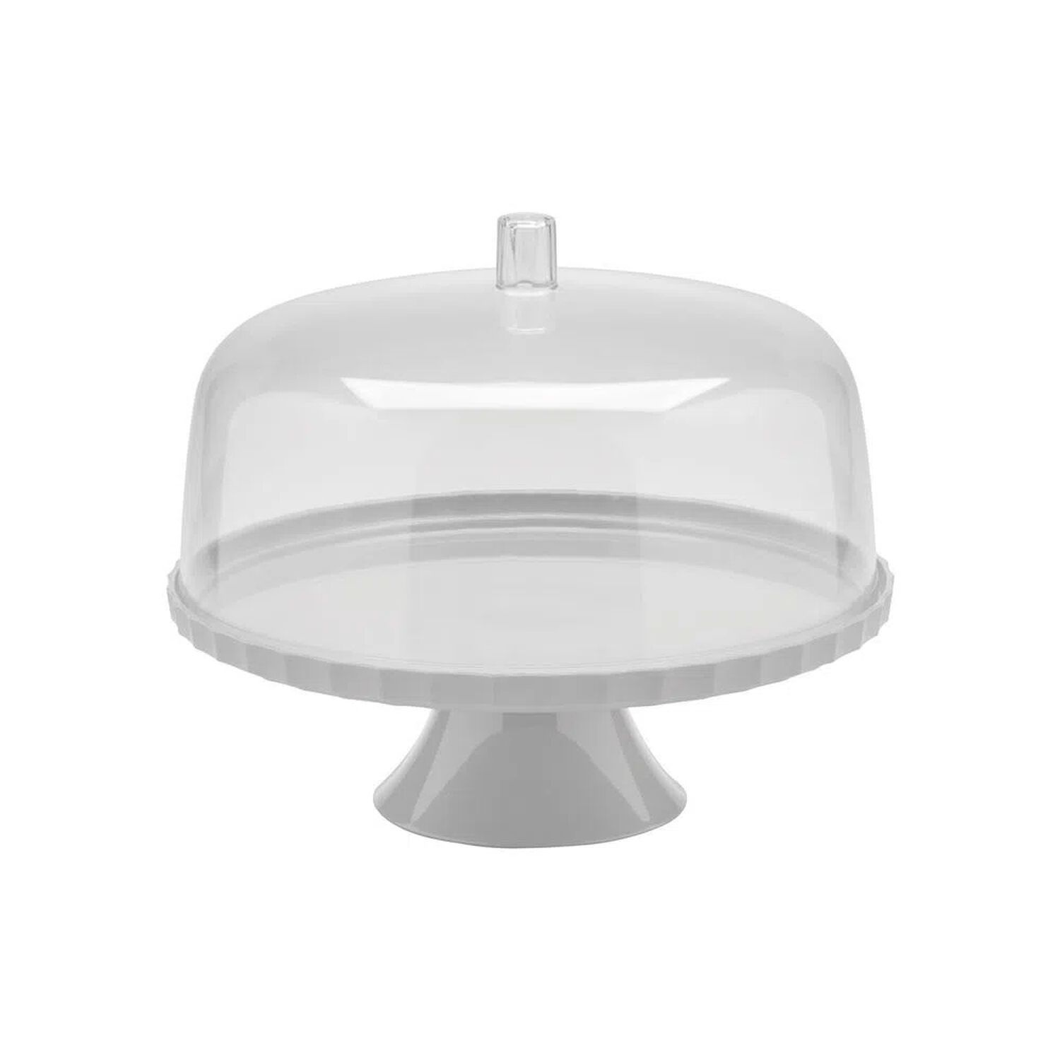 Porta Torta Con Pedestal Blanco 30 Cm image number 0.0